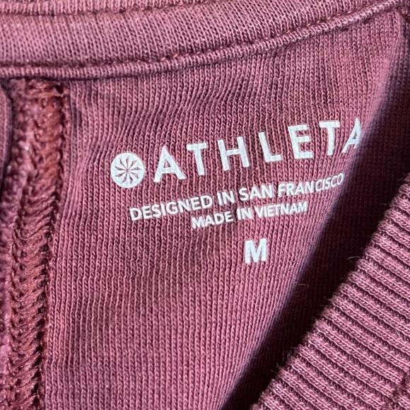 Athleta Womens Plum Crewneck Sweatshirt - Picture 2 of 2